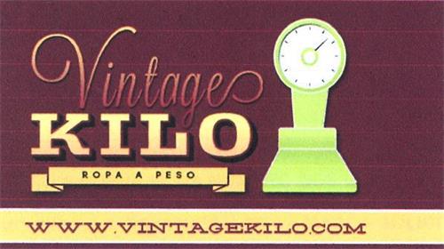 VINTAGE KILO ROPA AL PESO WWW.VINTAGEKILO.COM trademark