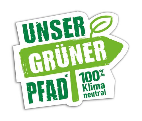 UNSER GRÜNER PFAD 100% Klima neutral trademark