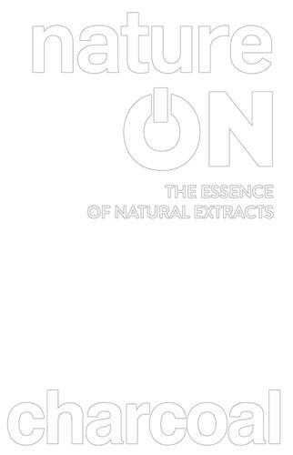 nature ON THE ESSENCE OF NATURAL EXTRACTS charcoal trademark