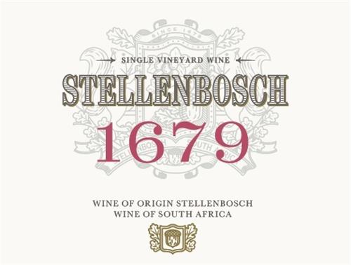 SINGLE VINEYARD WINE STELLENBOSCH 1679 WINE OF ORIGIN STELLENBOSCH WINE OF SOUTH AFRICA trademark