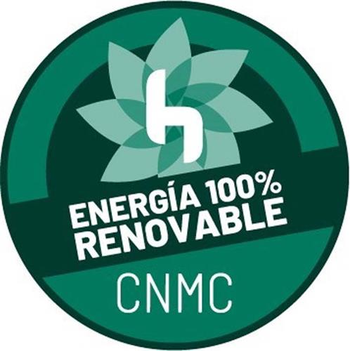 H ENERGIA 100 RENOVABLE  CNMC trademark