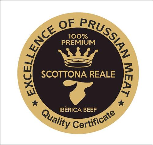 SCOTTONA REALE EXCELENCE OF PRUSSIAN MEAT  CERTIFICATE trademark