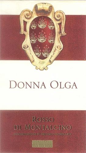 DONNA OLGA ROSSO DI MONTALCINO DENOMINAZIONE DI ORIGINE CONTROLLATA trademark