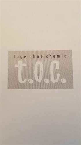 TAGE OHNE CHEMIE T.O.C. trademark