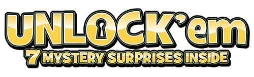 UNLOCK'em 7 MYSTERY SURPRISES INSIDE trademark