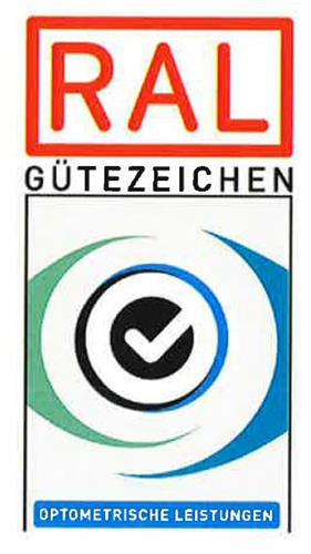 RAL GÜTEZEICHEN OPTOMETRISCHE LEISTUNGEN trademark