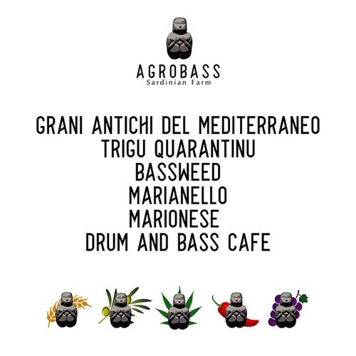 AGROBASS - GRANI ANTICHI DEL MEDITERRANEO - TRIGU QUARANTINU - BASSWEED - MARIANELLO - MARIONESE - DRUM AND BASS CAFE trademark