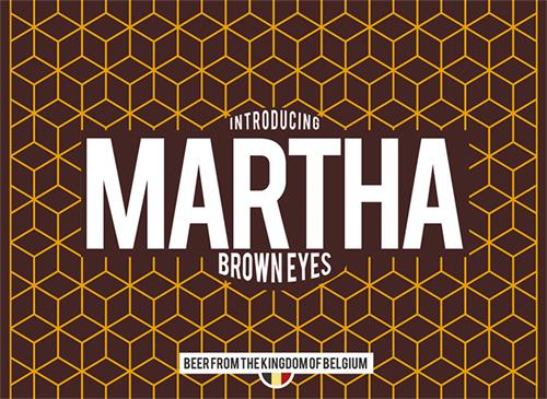 INTRODUCING MARTHA BROWN EYES BEER FROM THE KINGDOM OF BELGIUM trademark