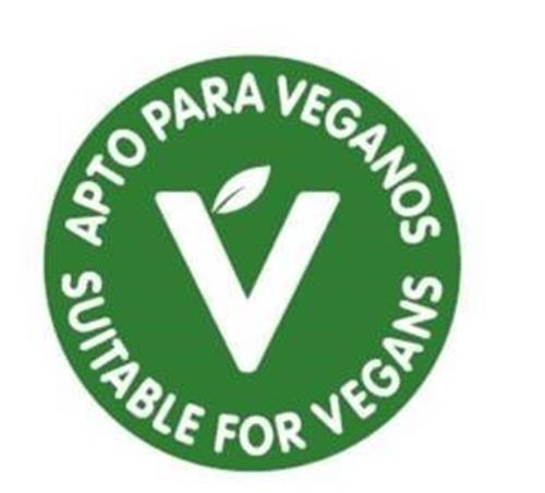 APTO PARA VEGANOS SUITABLE FOR VEGANS trademark