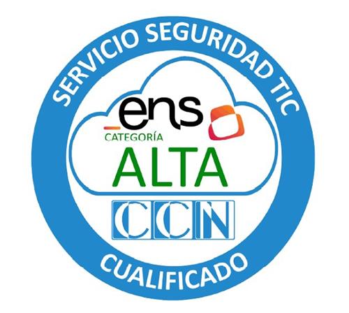 SERVICIO SEGURIDAD TIC ENS CATEGORIA ALTA CCN CUALIFICADO trademark