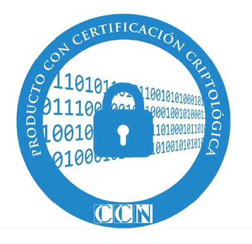 PRODUCTO CON CERTIFICACIÓN CRIPTOLÓGICA CCN trademark