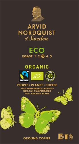 ARVID NORDQUIST OF SWEDEN ECO ORGANIC trademark