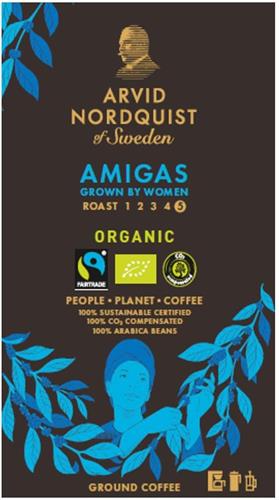 ARVID NORDQUIST OF SWEDEN AMIGAS GROWN BY WOMEN ORGANIC trademark