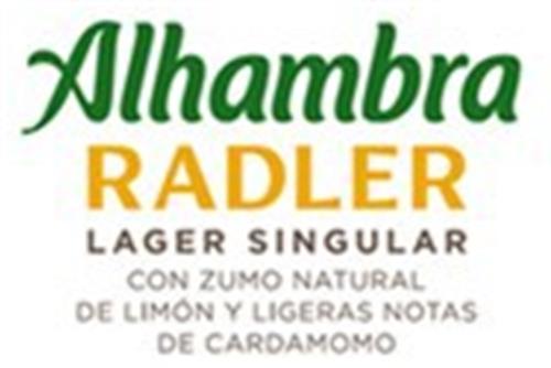 Alhambra RADLER LAGER SINGULAR CON ZUMO NATURAL DE LIMÓN Y LIGERAS NOTAS DE CARDAMOMO trademark