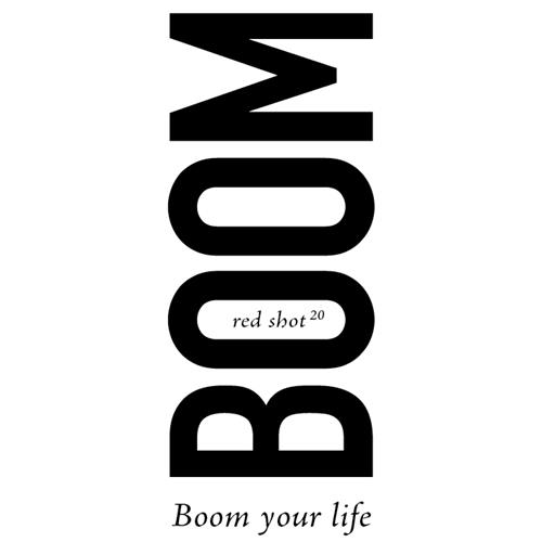 BOOM Boom your life red shot 20 trademark