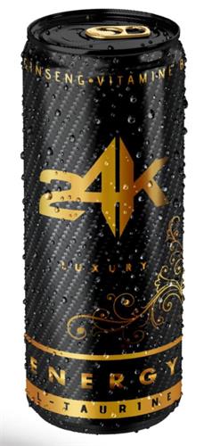 GINSENG VITAMINE B 24K LUXURY ENERGY L-TAURINE trademark