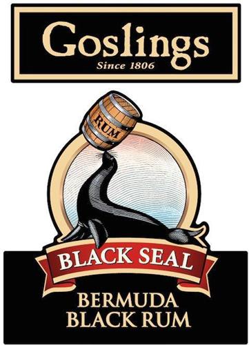 GOSLINGS SINCE 1806 RUM BLACK SEAL BERMUDA BLACK RUM trademark