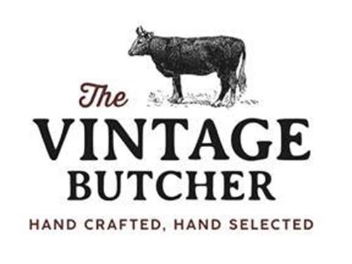 THE VINTAGE BUTCHER HAND CRAFTED, HAND SELECTED trademark