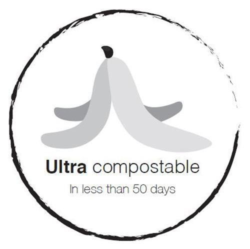 Ultra compostable  In less than 50 days trademark