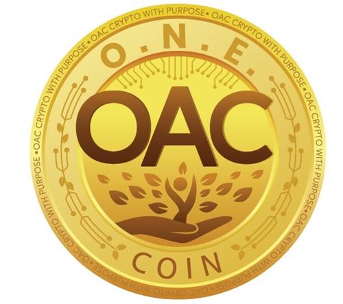 O.N.E. OAC COIN OAC CRYPTO WITH PURPOSE trademark