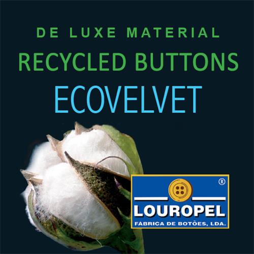 RECYCLED BUTTONS - ECOVELVET trademark