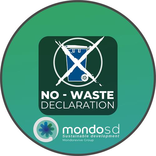 NO - WASTE DECLARATION - MONDOSD Sustainable development  Mondorevive Group trademark