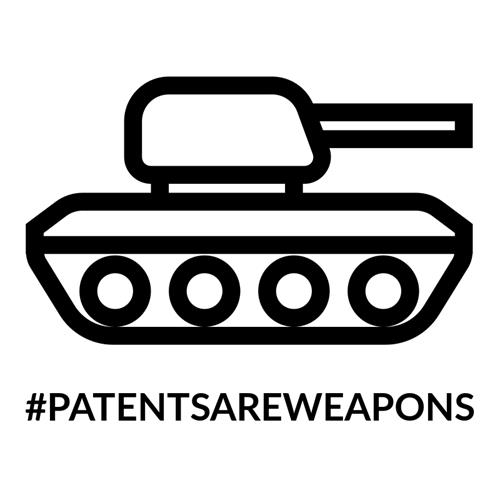 #PATENTSAREWEAPONS trademark