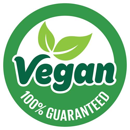 VEGAN 100% Guaranteed trademark