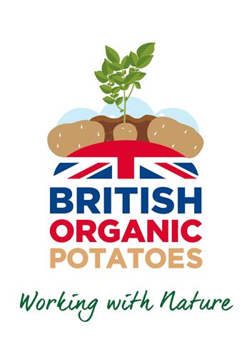 BRITISH ORGANIC POTATOES Working with Nature trademark