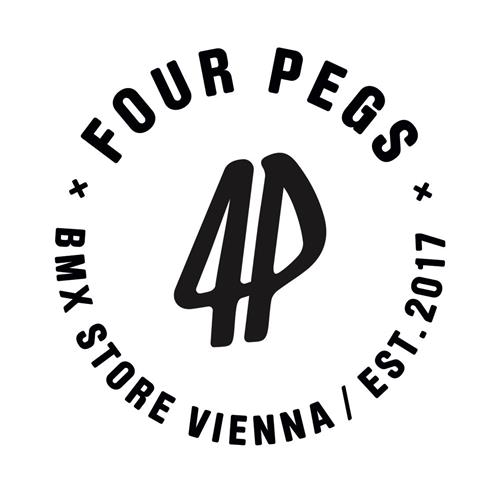 x FOUR PEGS x BMX STORE VIENNA / EST. 2017 trademark