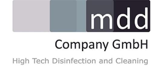 mdd Company GmbH High Tech Disinfection and Cleaning trademark