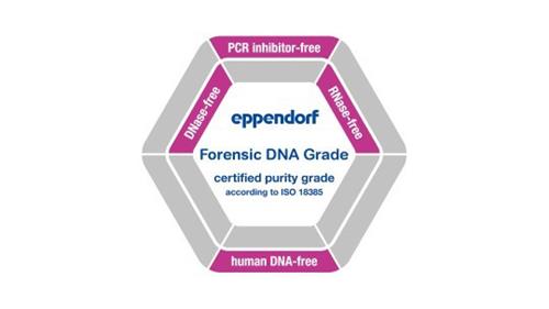 eppendorf Forensic DNA Grade certified purity grade according to ISO 18385 PCR inhibitor-free RNase-free human DNA-free DNase-free trademark