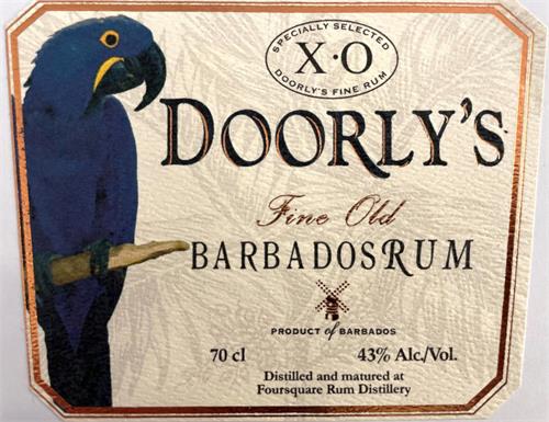 DOORLY'S FINE OLD BARBADOS RUM PRODUCT OF BARBADOS trademark