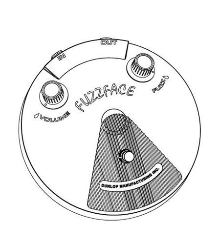 IN OUT VOLUME FUZZFACE FUZZ DUNLOP MANUFACTURING INC. trademark