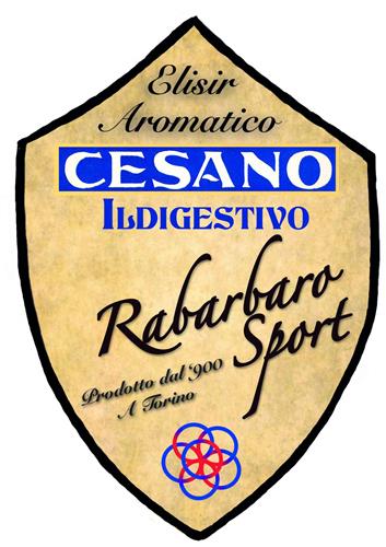 Elisir Aromatico CESANO ILDIGESTIVO Rabarbaro Sport Prodotto dal '900 A Torino trademark