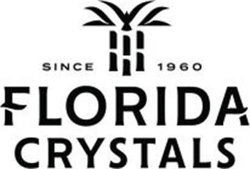 SINCE 1960 FLORIDA CRYSTALS trademark