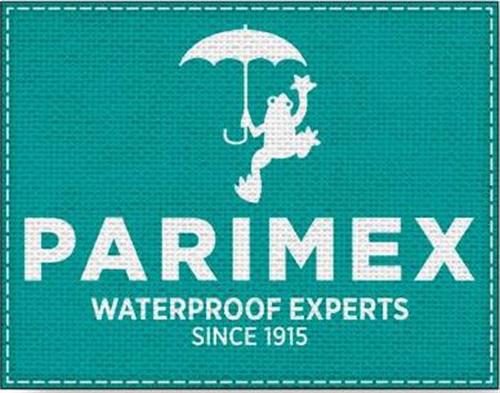 PARIMEX WATERPROOF EXPERTS SINCE 1915 trademark