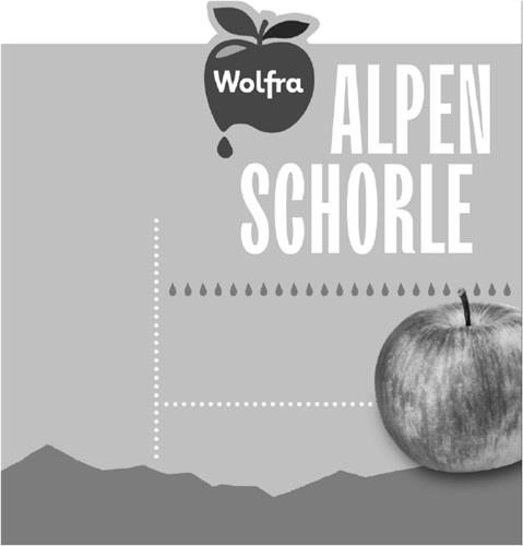 Wolfra Alpenschorle trademark