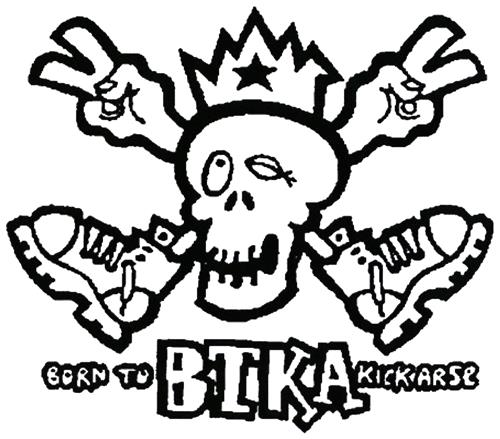 BORN TO BTKA KICK ARSE trademark