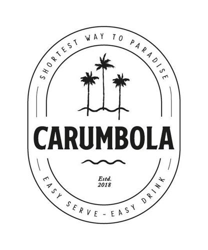 SHORTEST WAY TO PARADISE CARUMBOLA Estd. 2018 EASY SERVE EASY DRINK trademark