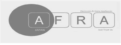 AFRA JAPAN ELECTRONICS & HOME APPLIANCES JUST TRUST US trademark