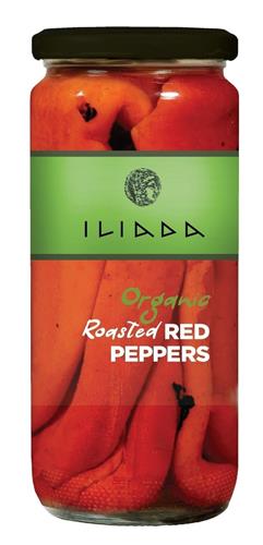 ILIADA Organic Roasted RED PEPPERS trademark