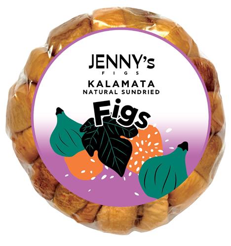 JENNY'S FIGS KALAMATA NATURAL SUNDRIED FIGS trademark