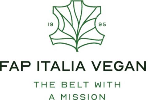 1995 FAP ITALIA VEGAN THE BELT WITH A MISSION trademark