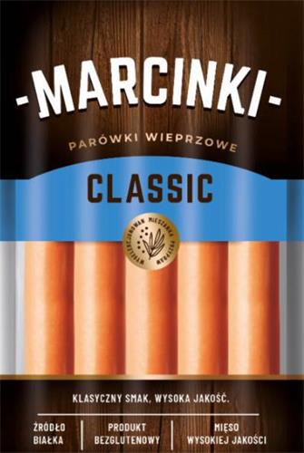 MARCINKI PARÓWKI WIEPRZOWE CLASSIC trademark