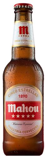 m CINCO ESTRELLAS 1890 Mahou Cerveza Especial MAESTRÍA CERVECERA trademark