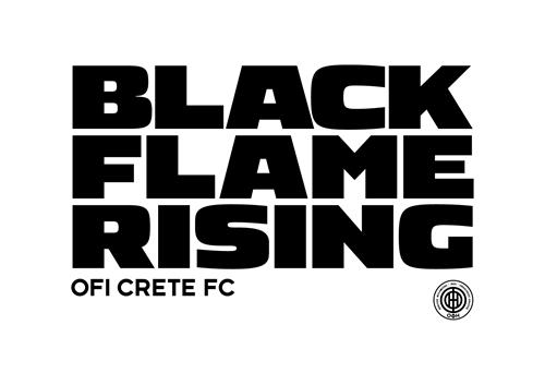 BLACK FLAME RISING OFI CRETE FC trademark