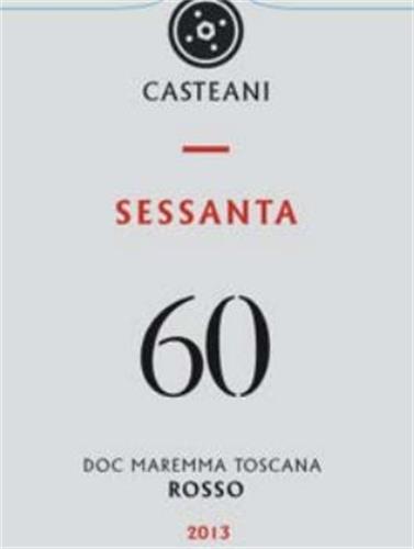 CASTEANI SESSANTA 60 DOC MAREMMA TOSCANA ROSSO trademark