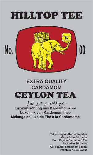 HILLTOP TEE No.00 EXTRA QUALITY CARDAMOM CEYLON TEA trademark