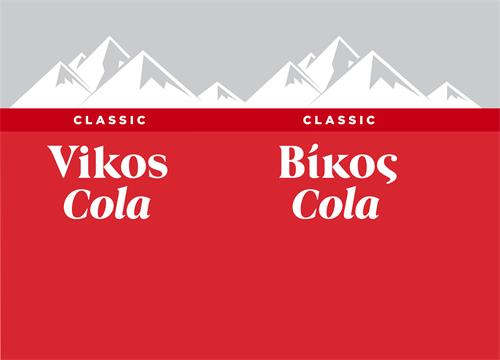 Vikos Cola CLASSIC Βίκος Cola CLASSIC trademark